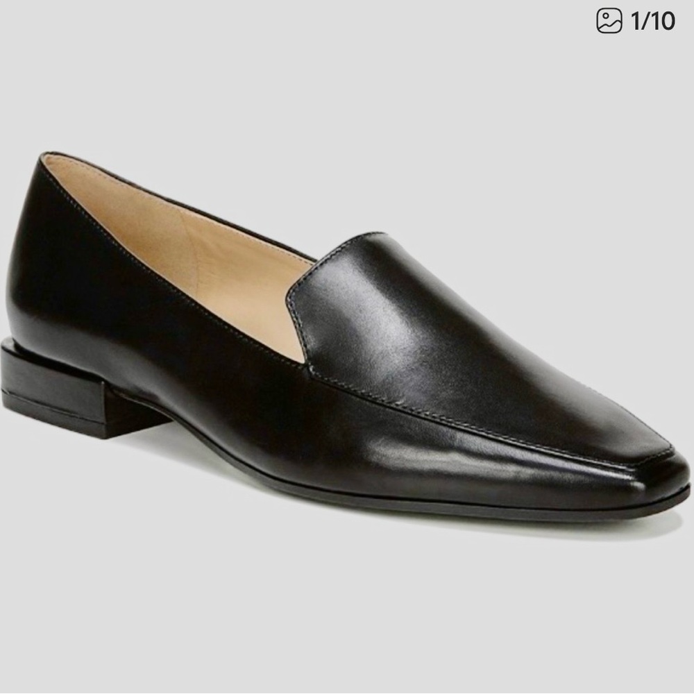 Naturalizer Clea Black Leather Loafers